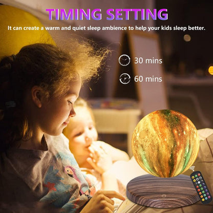 Luna-Float 3D Magnetic Levitating Moon Lamp with Touch & Remote