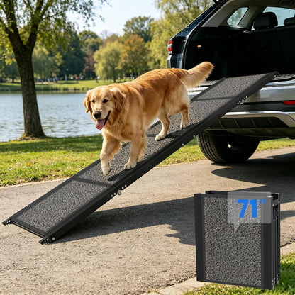 Findo™ Aero-Flex Ultralight Carbon Fiber Pet Ramp for SUVs & Trucks