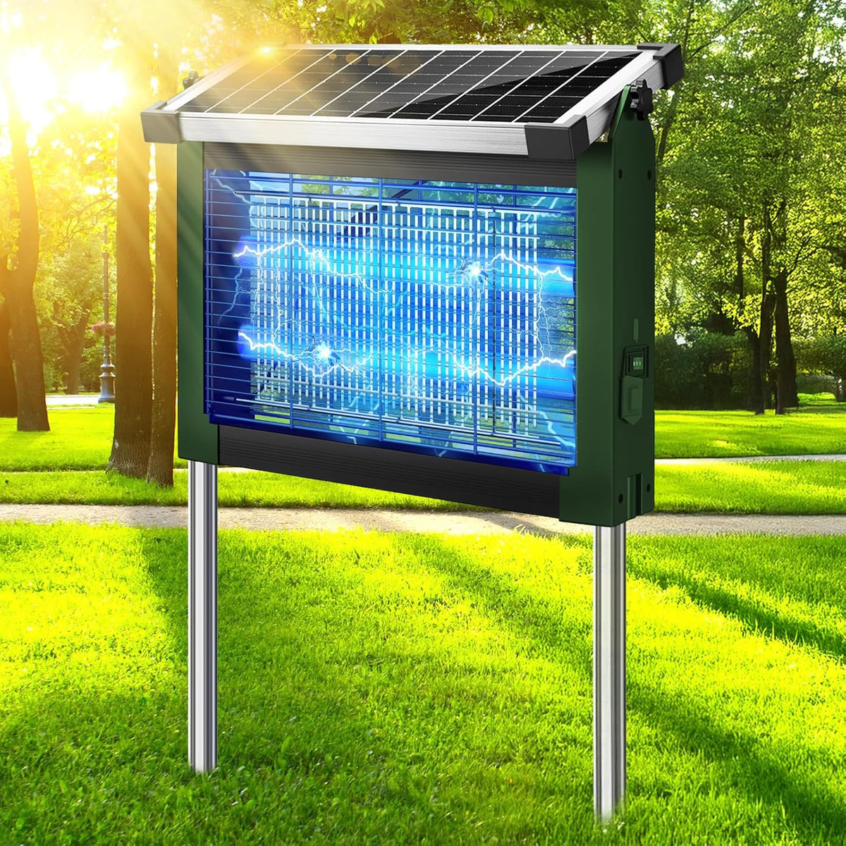 Solar-Guard 4500V Pro Waterproof Outdoor Mosquito & Bug Zapper