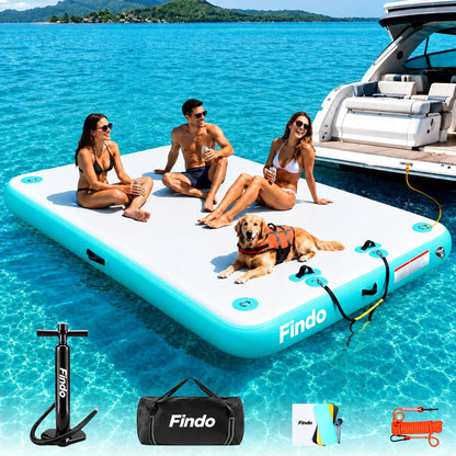 Aqua-Dock Pro Heavy-Duty Inflatable Floating Platform