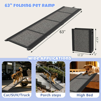 Findo™ Aero-Flex Ultralight Carbon Fiber Pet Ramp for SUVs & Trucks