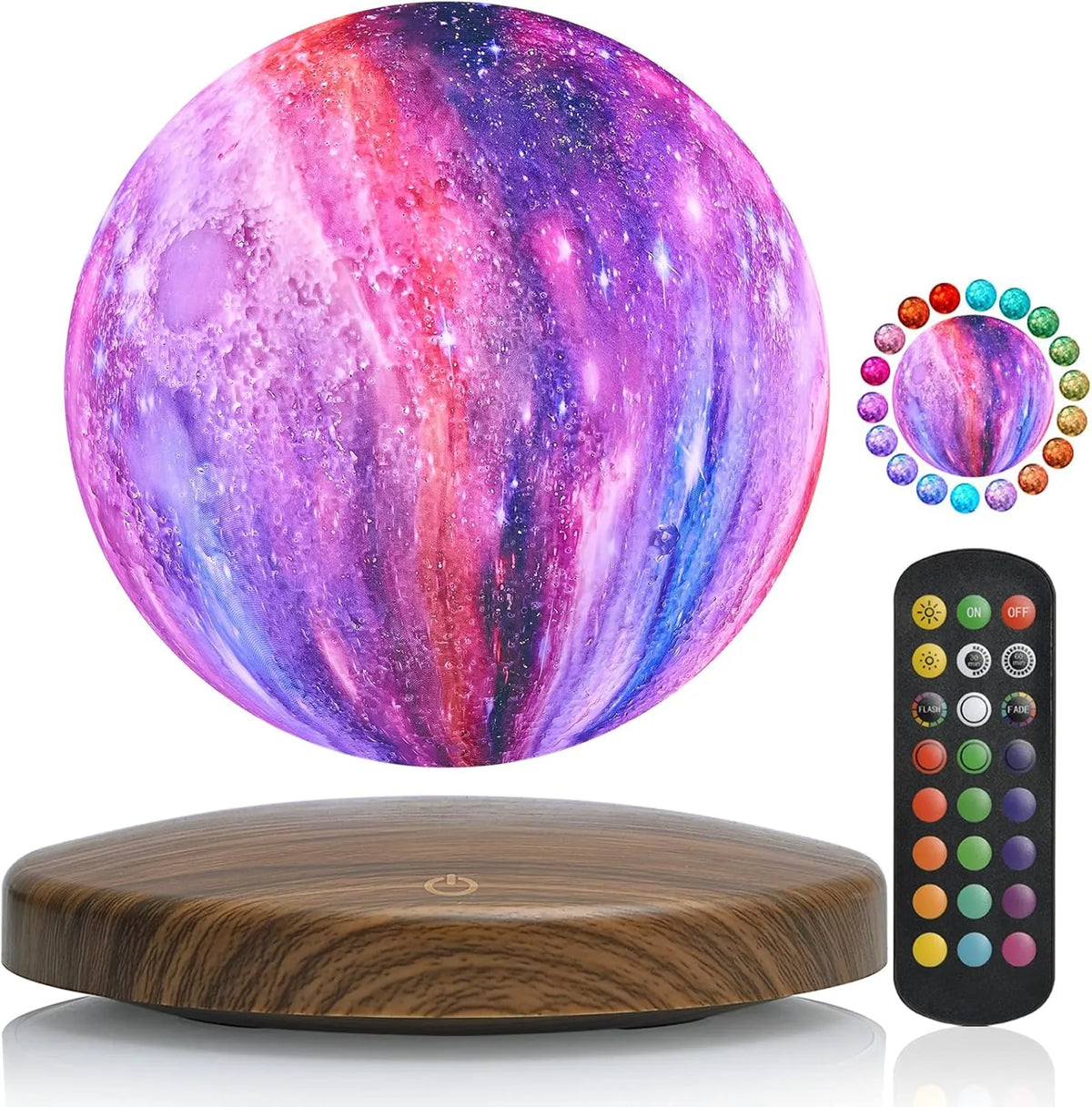 Luna-Float 3D Magnetic Levitating Moon Lamp with Touch & Remote