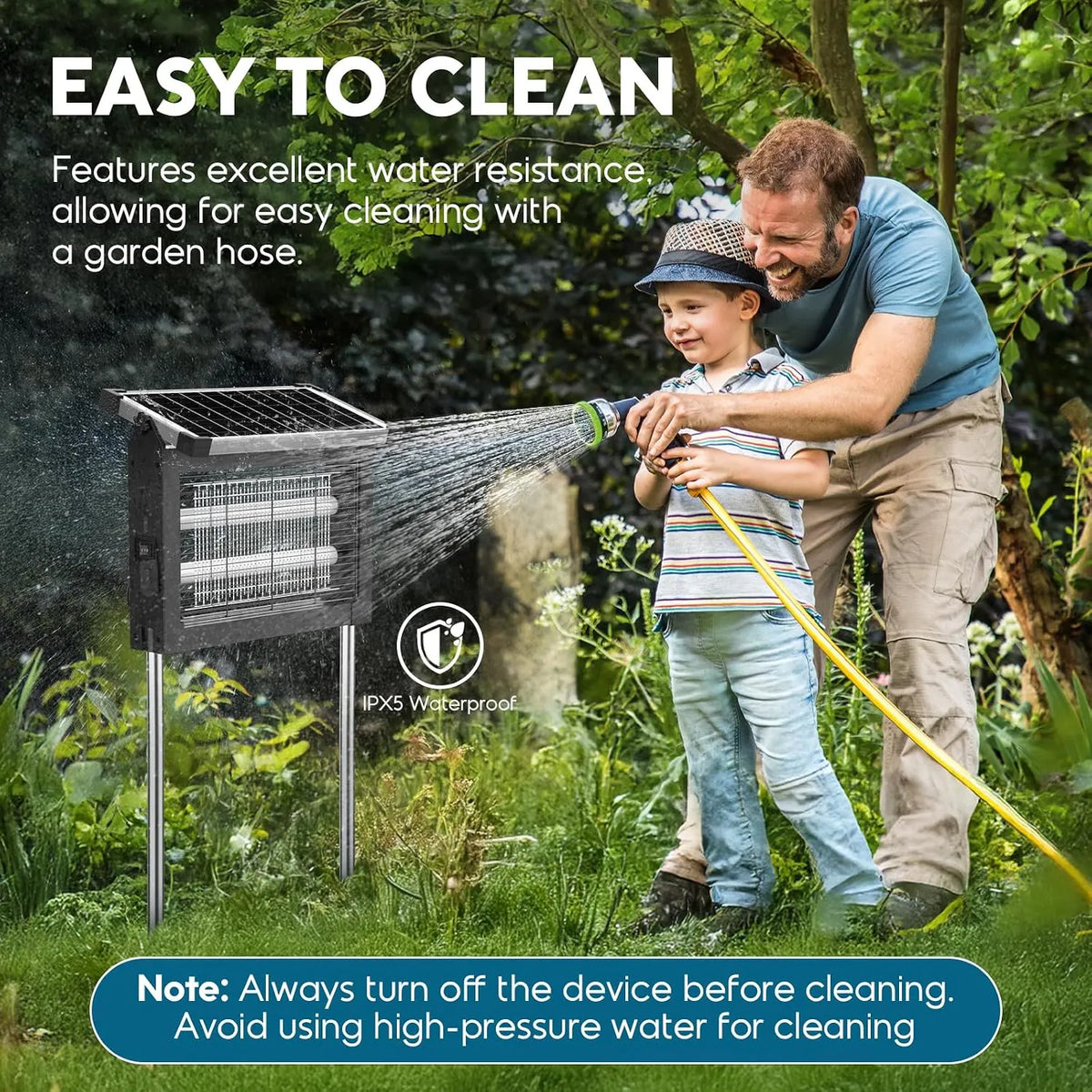 Solar-Guard 4500V Pro Waterproof Outdoor Mosquito & Bug Zapper