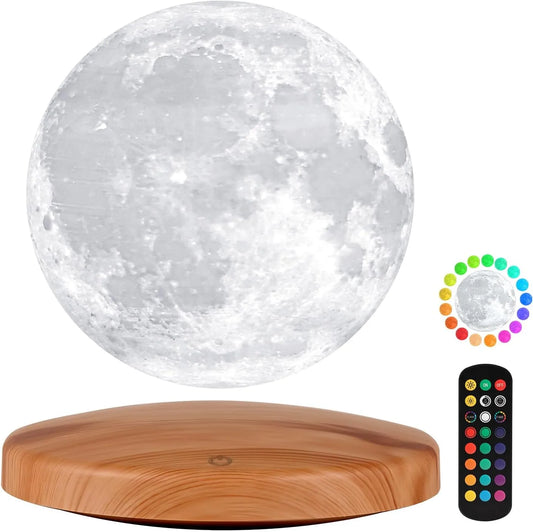 Luna-Float 3D Magnetic Levitating Moon Lamp with Touch & Remote